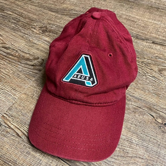 AE American Eagle USA Maroon/BurgundyBall Cap Hat - Picture 1 of 3